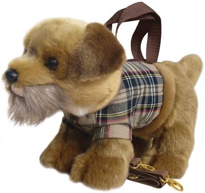 Border Terrier Dog Plush Handbag